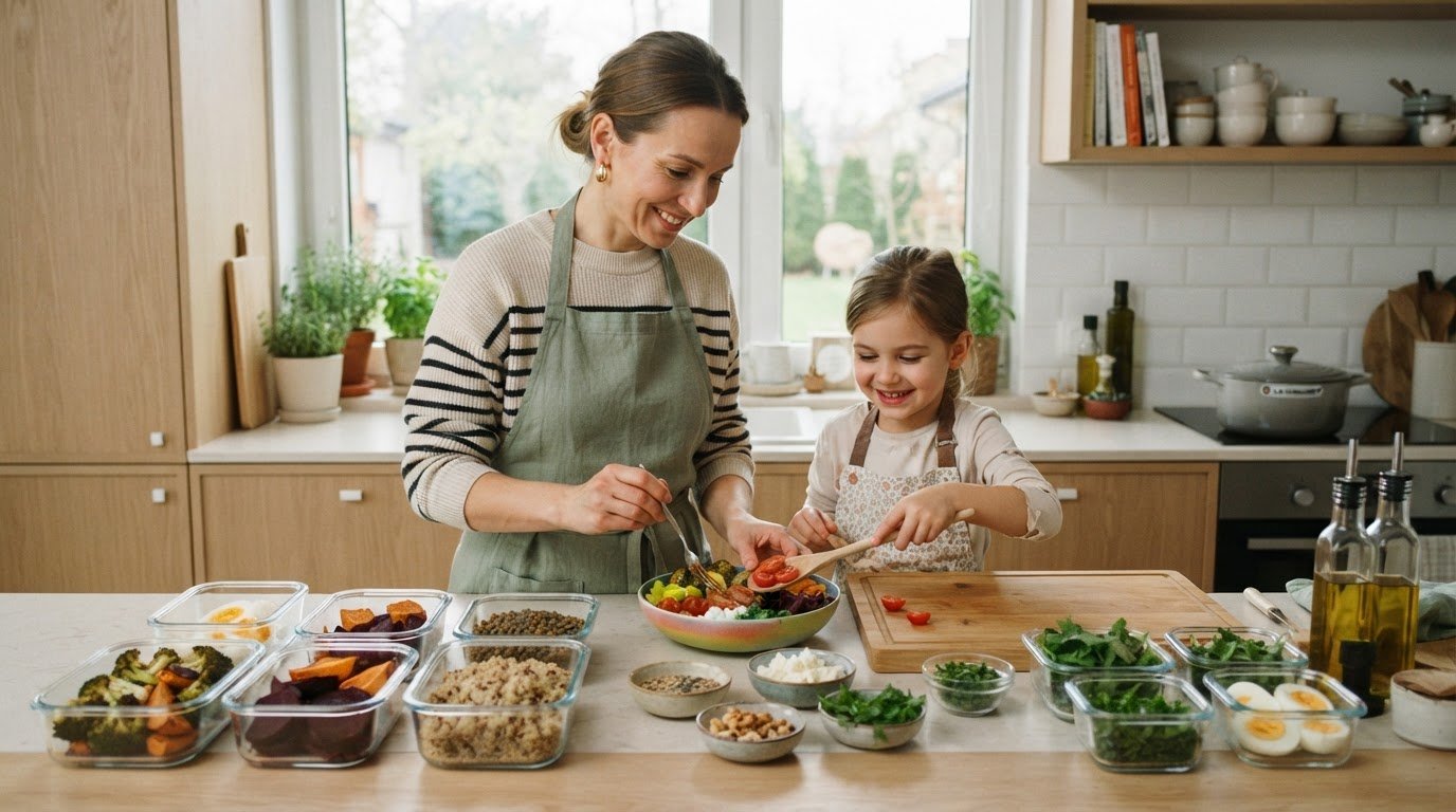 Ernährung für vielbeschäftigte Mütter: wie kocht man schnell und gesund